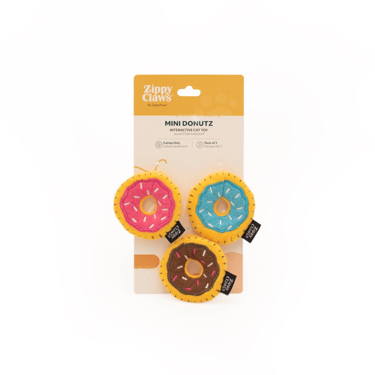 ZippyPaws ZippyClaws® Mini Donutz 3-Pack - Cat Toys